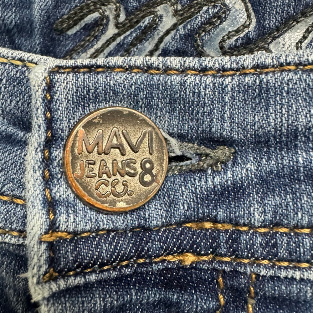 Mavi Jeans Men's 34x34 Blue Medium Wash Straight Slim Denim Classic Fit - Picture 5 of 13